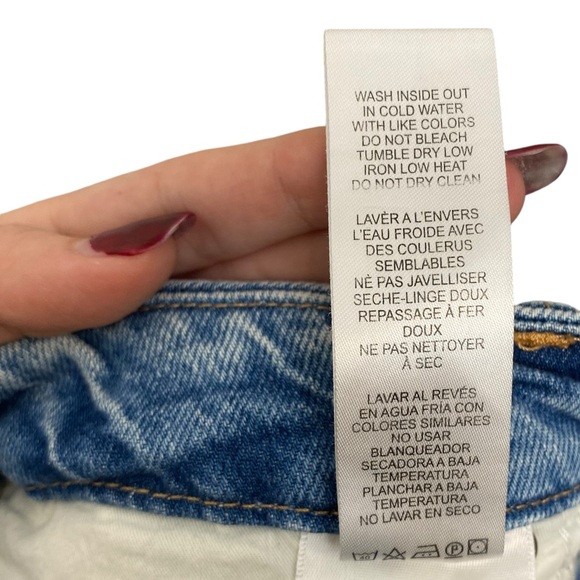 Good American 90's Good Icon Jeans In Indigo Style GI828T - Picture 7 of 11